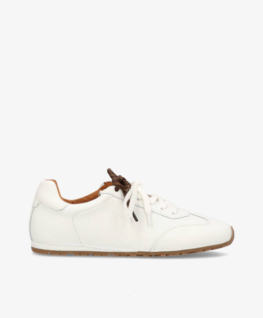 LEVEL F - Hvid læder med struktur - Sneakers low Dame