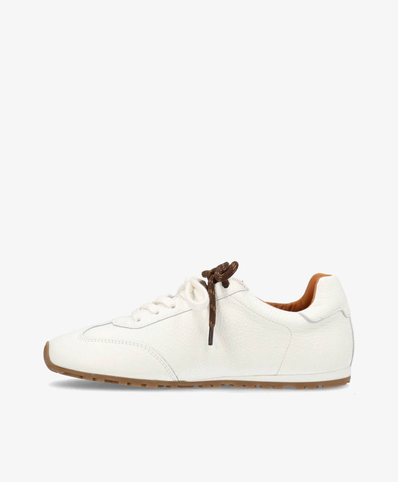 LEVEL F - Hvid læder med struktur - Sneakers low Dame