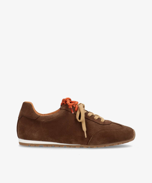 LEVEL S - Mørkebrun ruskind - Sneakers low Dame