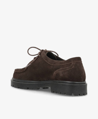 Preorder - lev. uge 36 - MONROE LACE S - Mørkebrun Ruskind - Snøresko - Dame