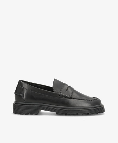 MONROE - Sort Læder - Loafers - Dame