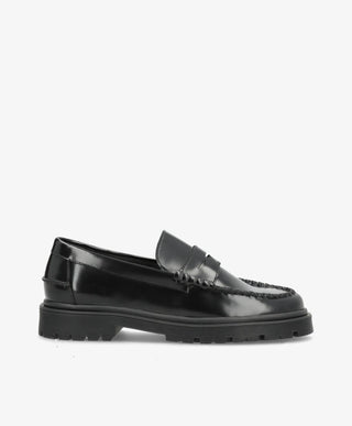 Preorder - lev. uge 36 - MONROE P - Sort Polido læder - Loafers - Dame