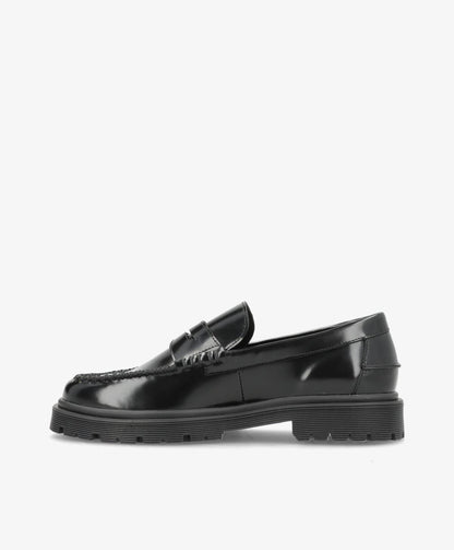 Preorder - lev. uge 36 - MONROE P - Sort Polido læder - Loafers - Dame