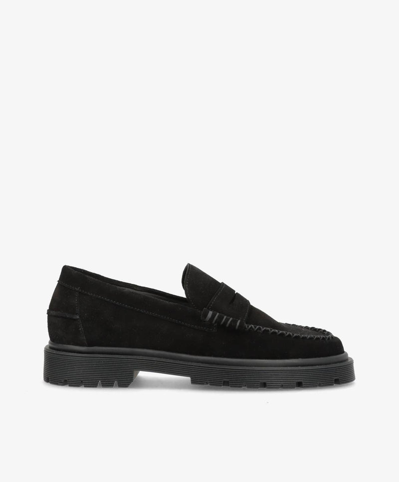 Preorder - lev. uge 36 - MONROE S - Sort Ruskind - Loafers - Dame