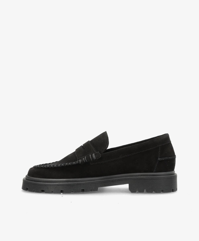 Preorder - lev. uge 36 - MONROE S - Sort Ruskind - Loafers - Dame