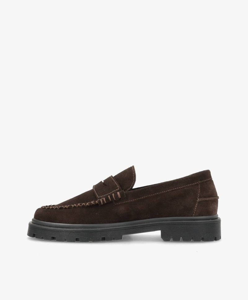 Preorder - lev. uge 36 - MONROE S - Mørkebrun Ruskind - Loafers - Dame