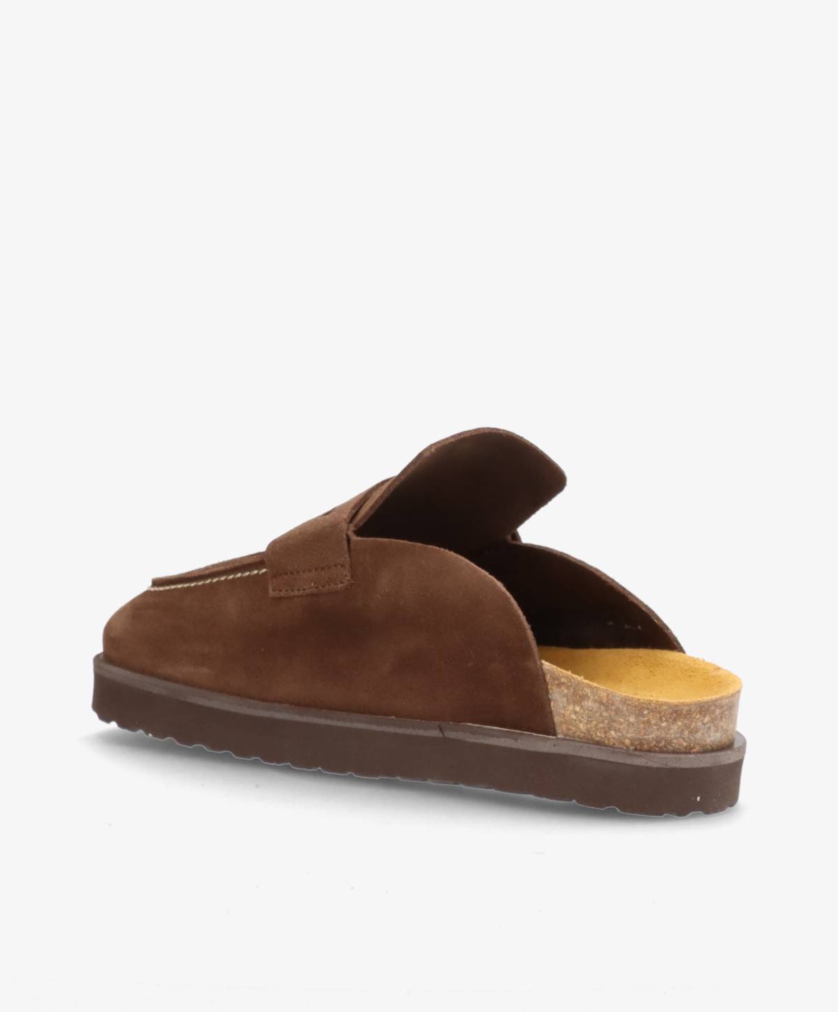 OCTAVIA - Mørkebrun ruskind - Sliders Dame