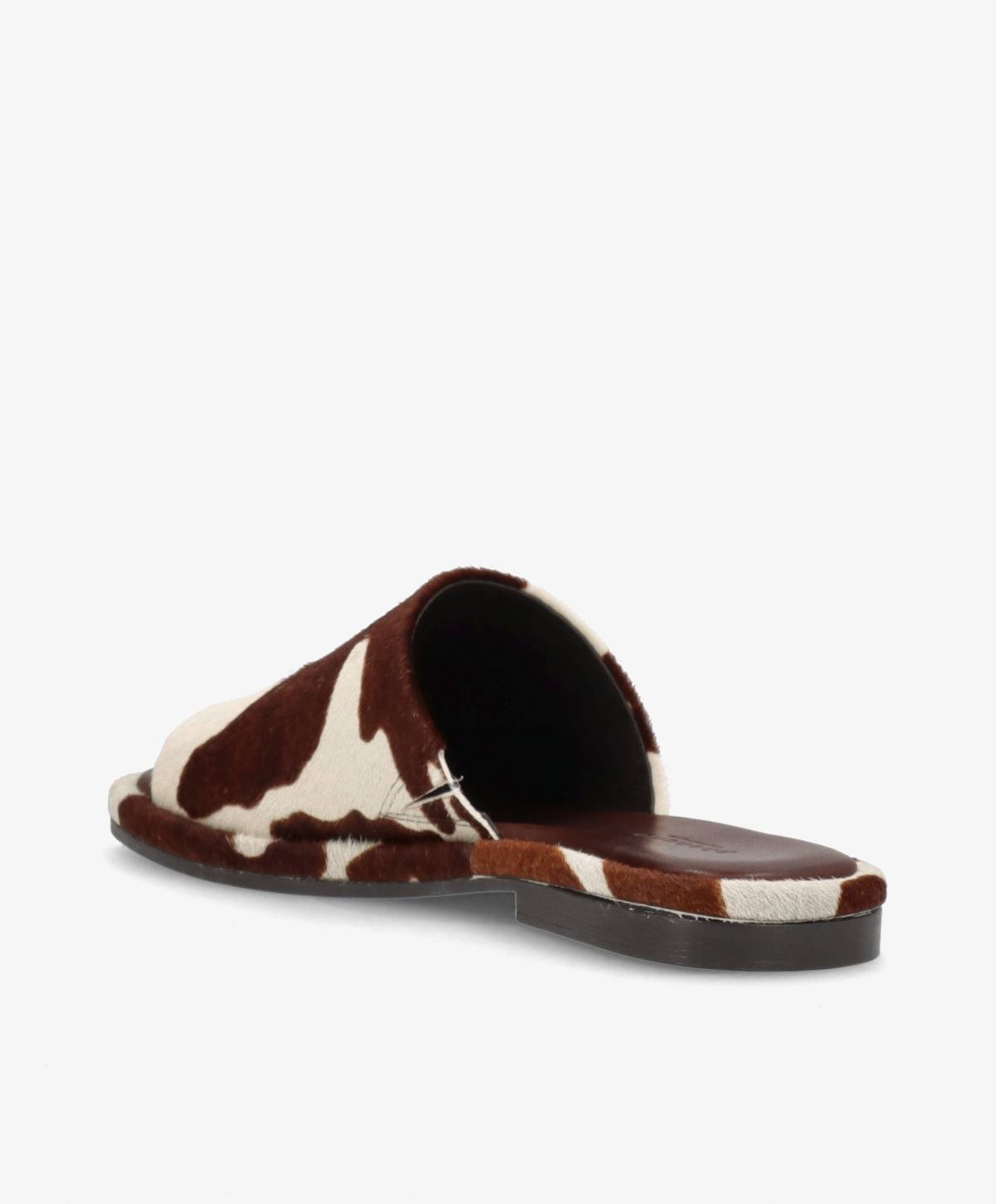 ONRY Feel Ha - Cow brun pony hair læder - Flat sandals Dame