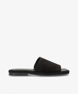 ONRY Feel SO - Sort ruskind oil - Flat sandals Dame