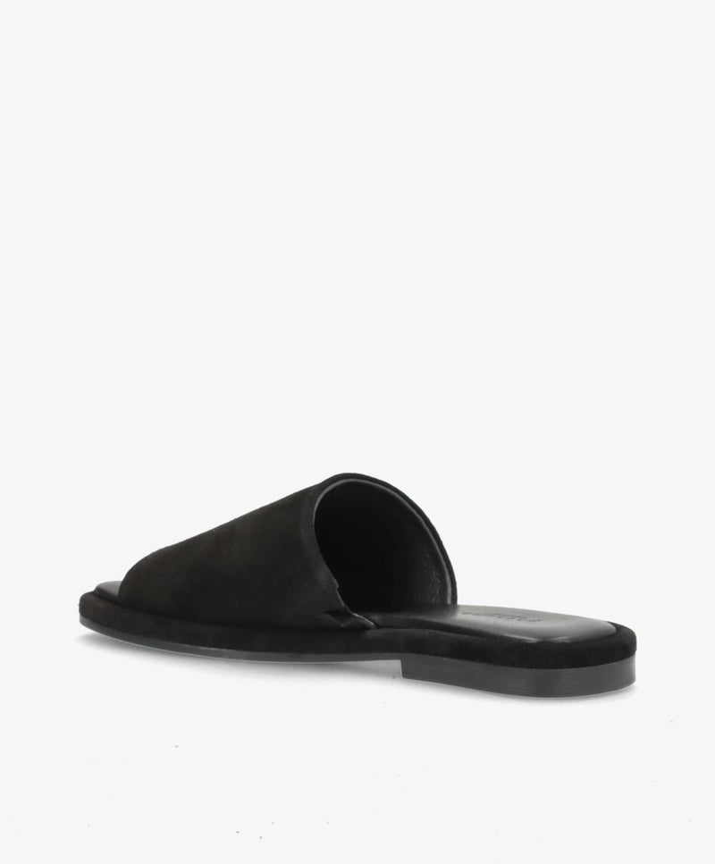 ONRY Feel SO - Sort ruskind oil - Flat sandals Dame