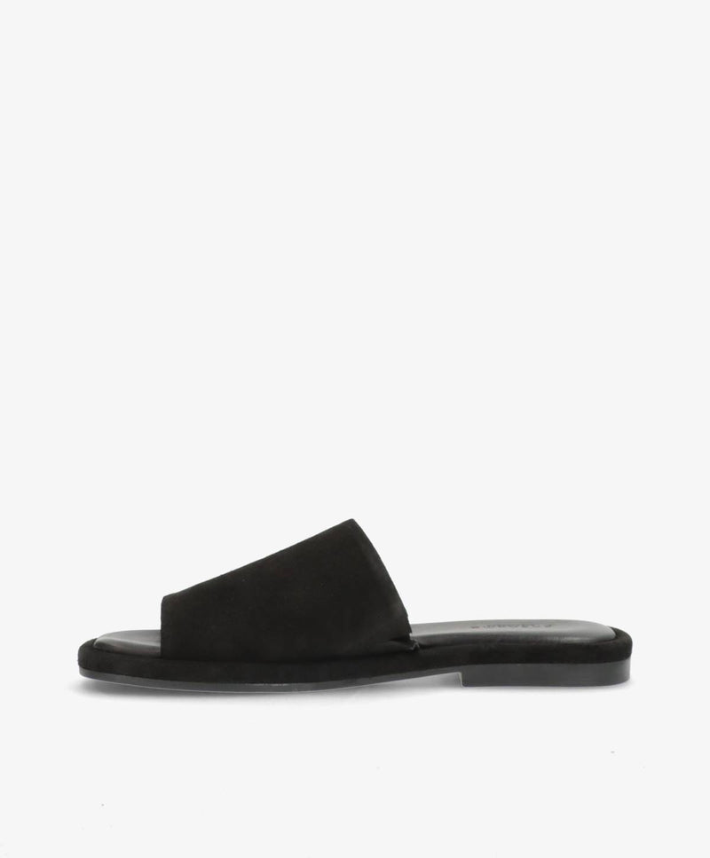 ONRY Feel SO - Sort ruskind oil - Flat sandals Dame