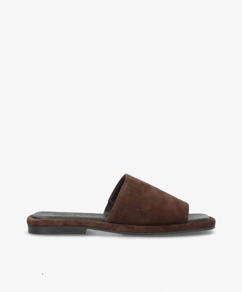 ONRY Feel SO - Chokoladebrun ruskind oil - Flat sandals Dame