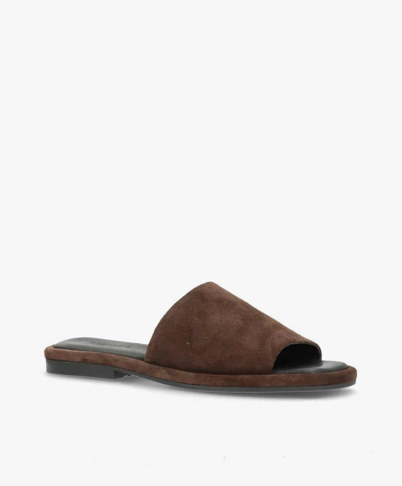 ONRY Feel SO - Chokoladebrun ruskind oil - Flat sandals Dame
