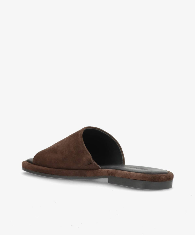 ONRY Feel SO - Chokoladebrun ruskind oil - Flat sandals Dame