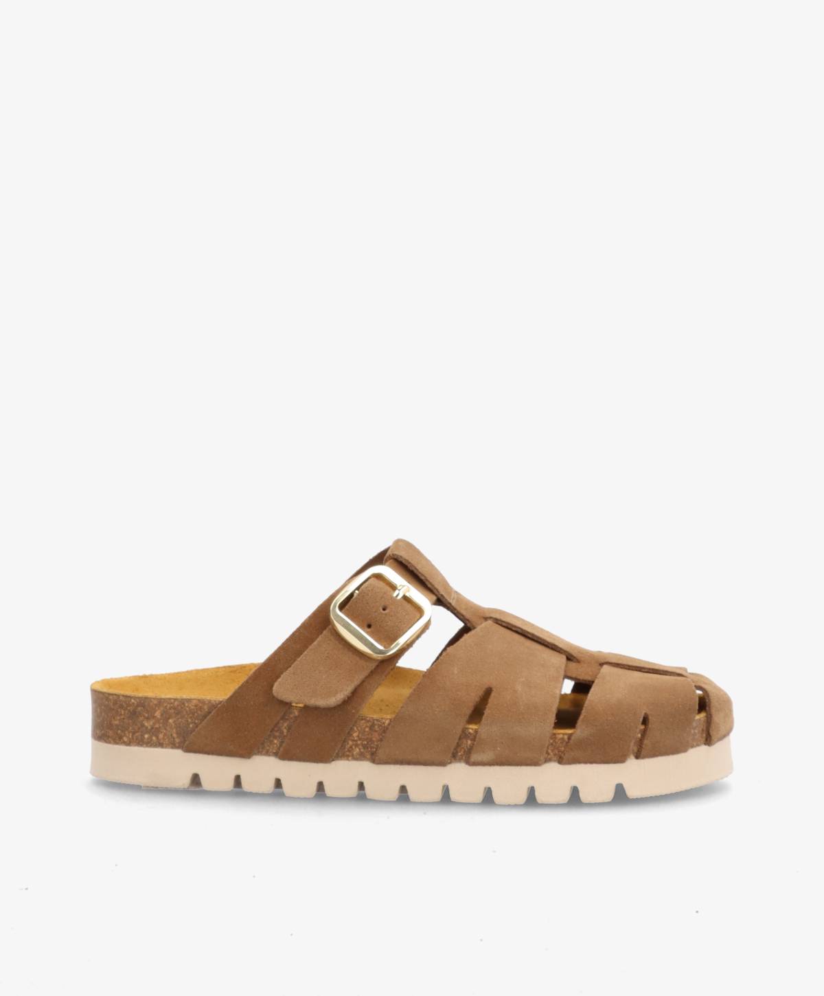 PUNCH S - Mellembrun ruskind - Sliders Dame