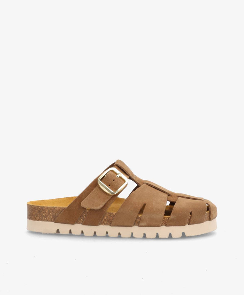 PUNCH S - Mellembrun ruskind - Sliders Dame