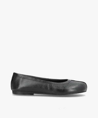 SENSES - Sort Læder - Ballerina wide  - Dame