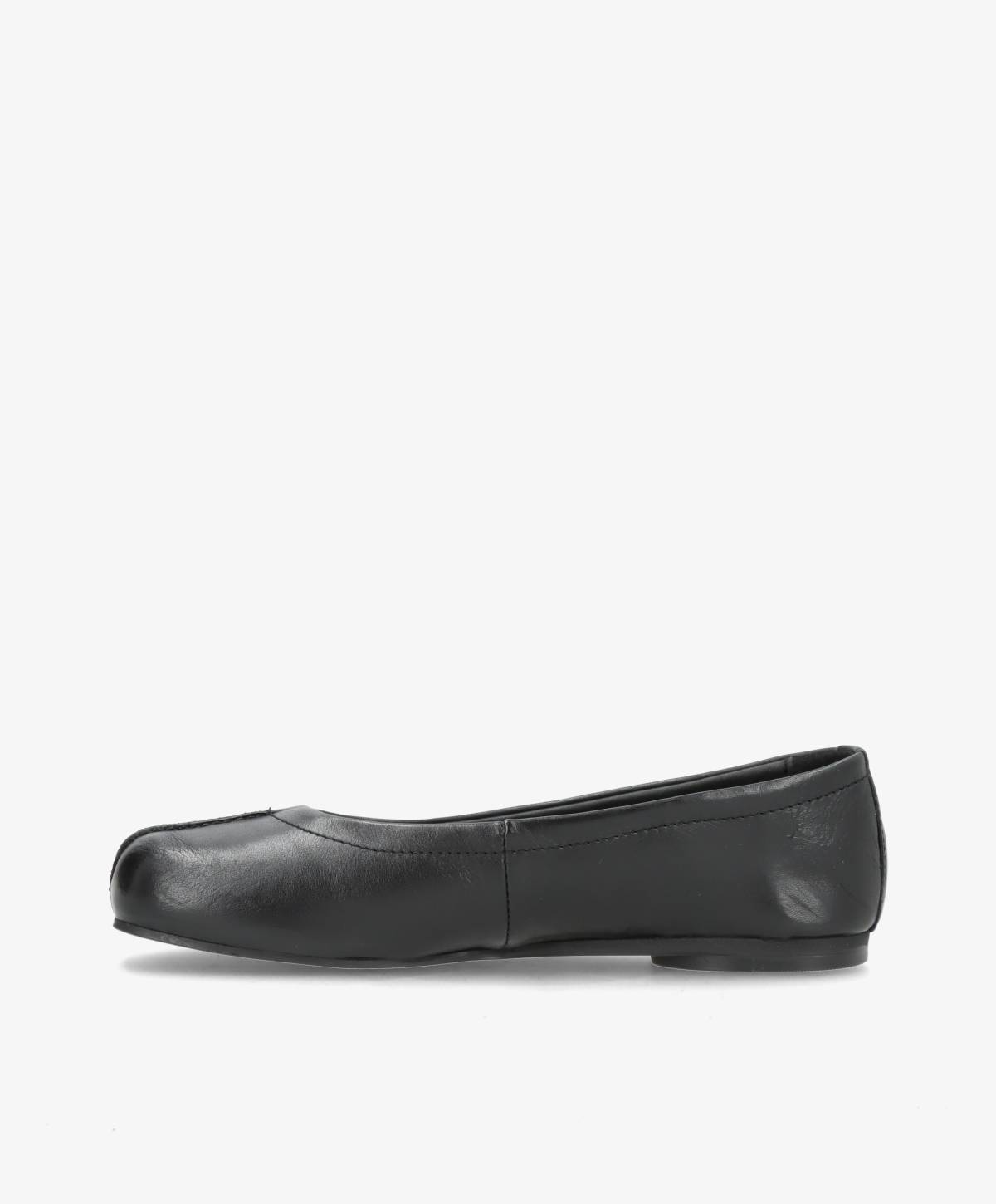 SENSES - Sort Læder - Ballerina wide  - Dame