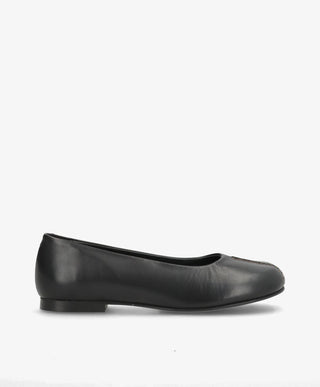 Preorder - lev. uge 39 - WHISBARE - Sort Læder - Barefoot Ballerina - Dame