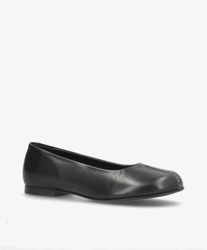 WHISBARE - Sort Læder - Barefoot Ballerina - Dame