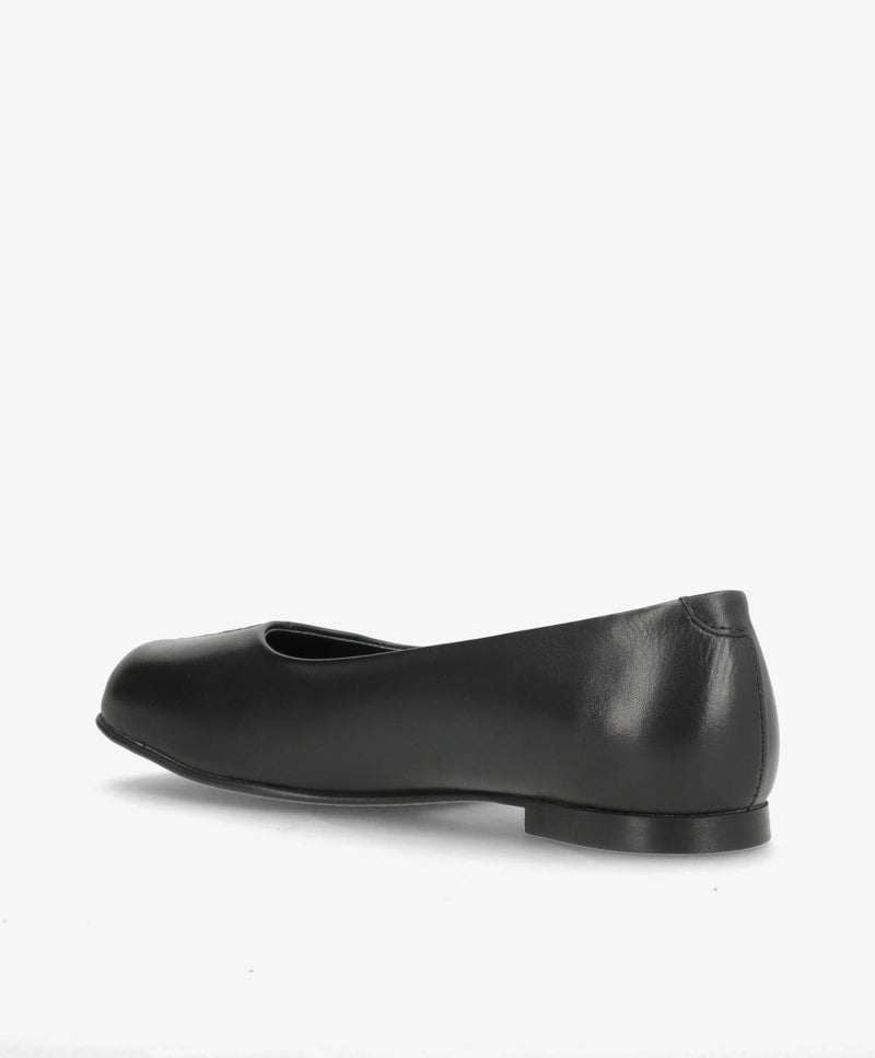 Preorder - lev. uge 39 - WHISBARE - Sort Læder - Barefoot Ballerina - Dame