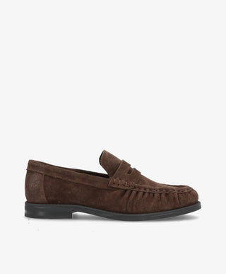 WHISPER S - Mørkebrun ruskind - Loafers Dame