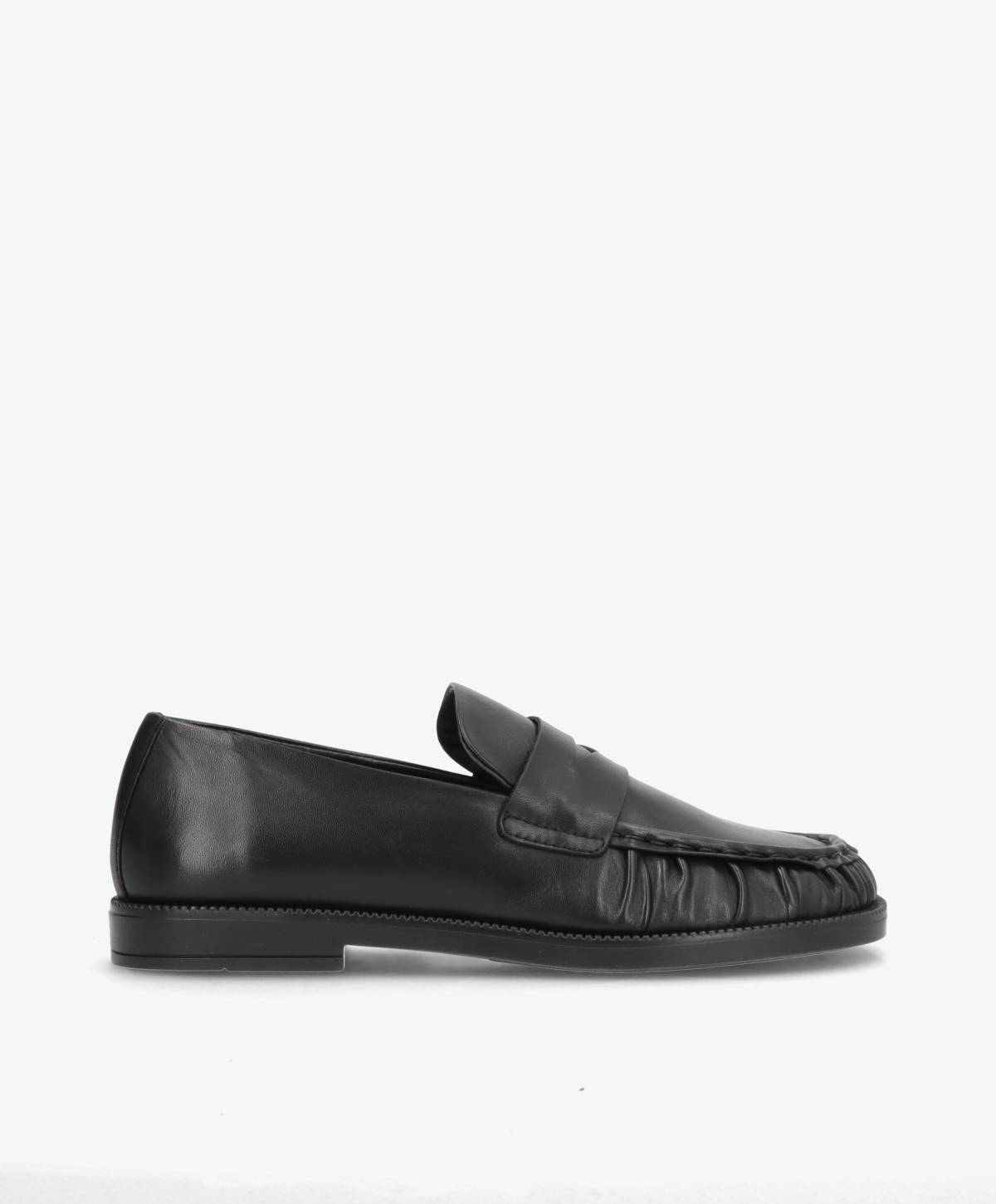 WHISPER WIDE - Sort Læder - Loafers - Dame