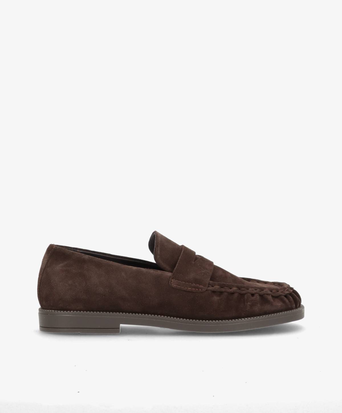 Preorder - lev. uge 39 - WHISPER WIDE S - Mørkebrun Ruskind - Loafers - Dame