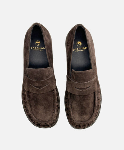 Preorder - lev. uge 39 - WHISPER WIDE S - Mørkebrun Ruskind - Loafers - Dame