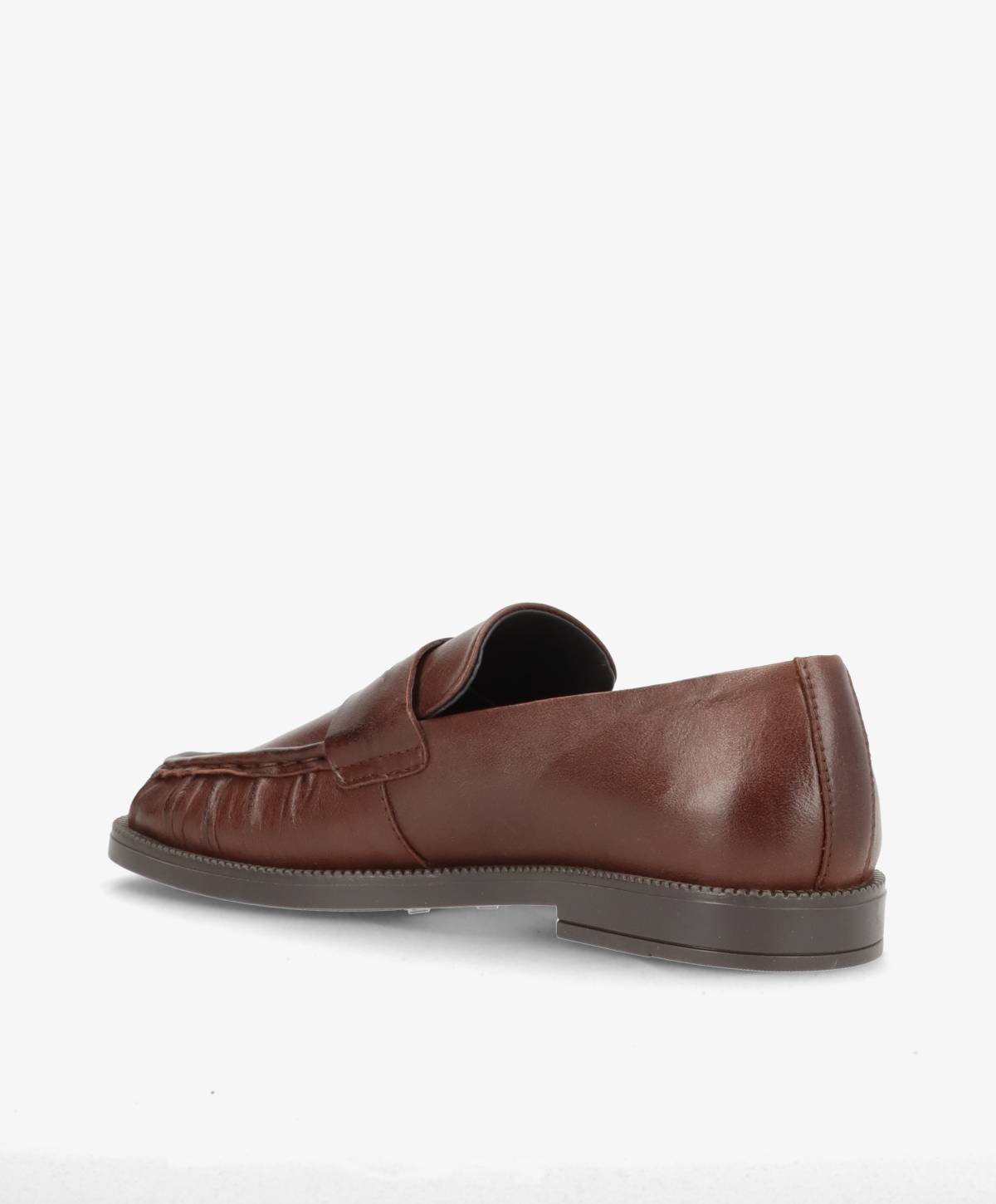 WHISPER WIDE - Mørkebrun Læder - Loafers - Dame