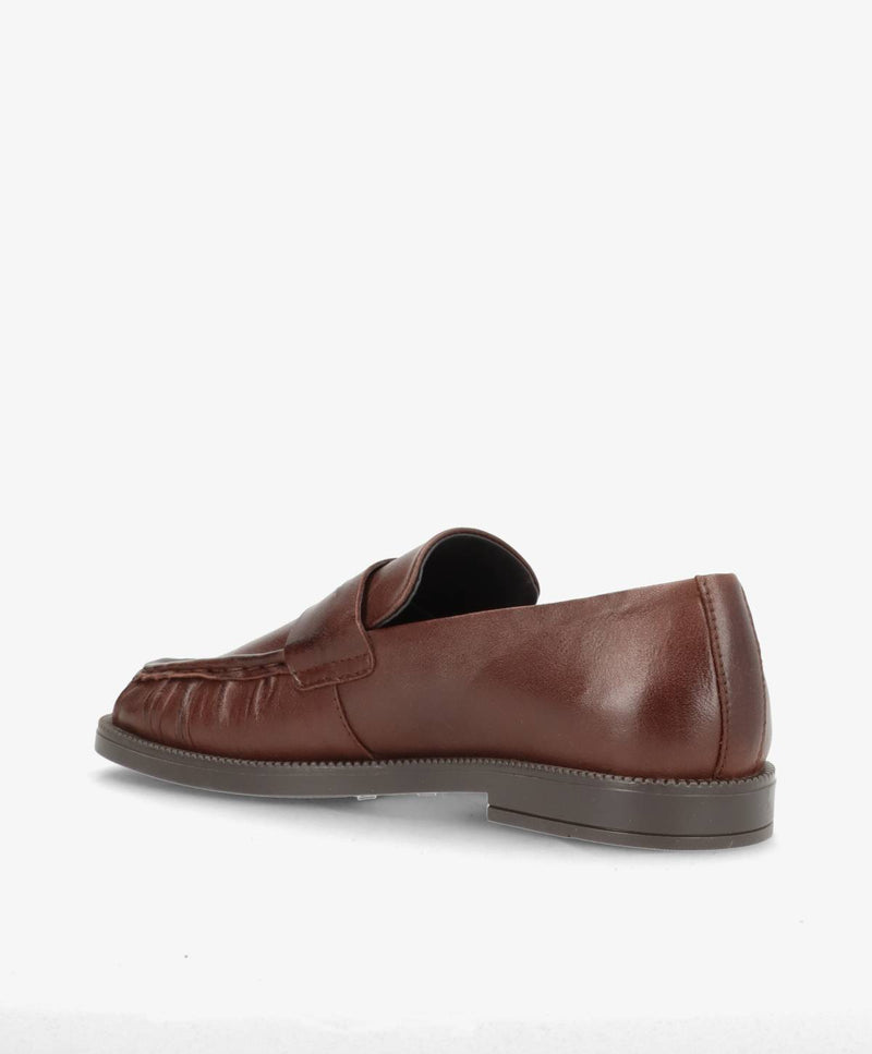 Preorder - lev. uge 39 - WHISPER WIDE - Mørkebrun Læder - Loafers - Dame