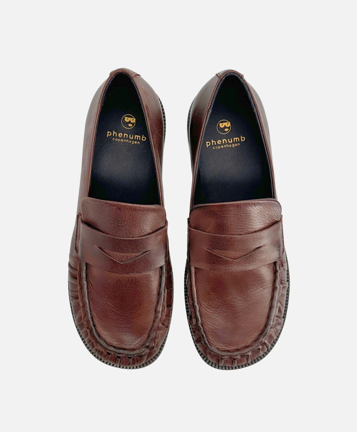 WHISPER WIDE - Mørkebrun Læder - Loafers - Dame