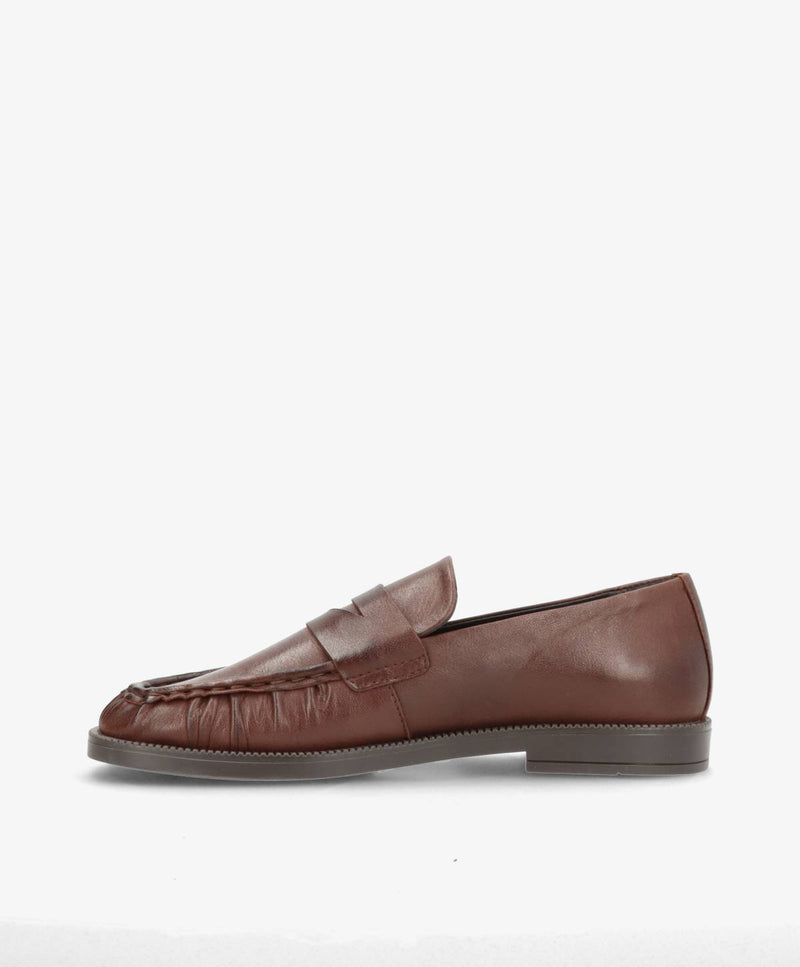 Preorder - lev. uge 39 - WHISPER WIDE - Mørkebrun Læder - Loafers - Dame