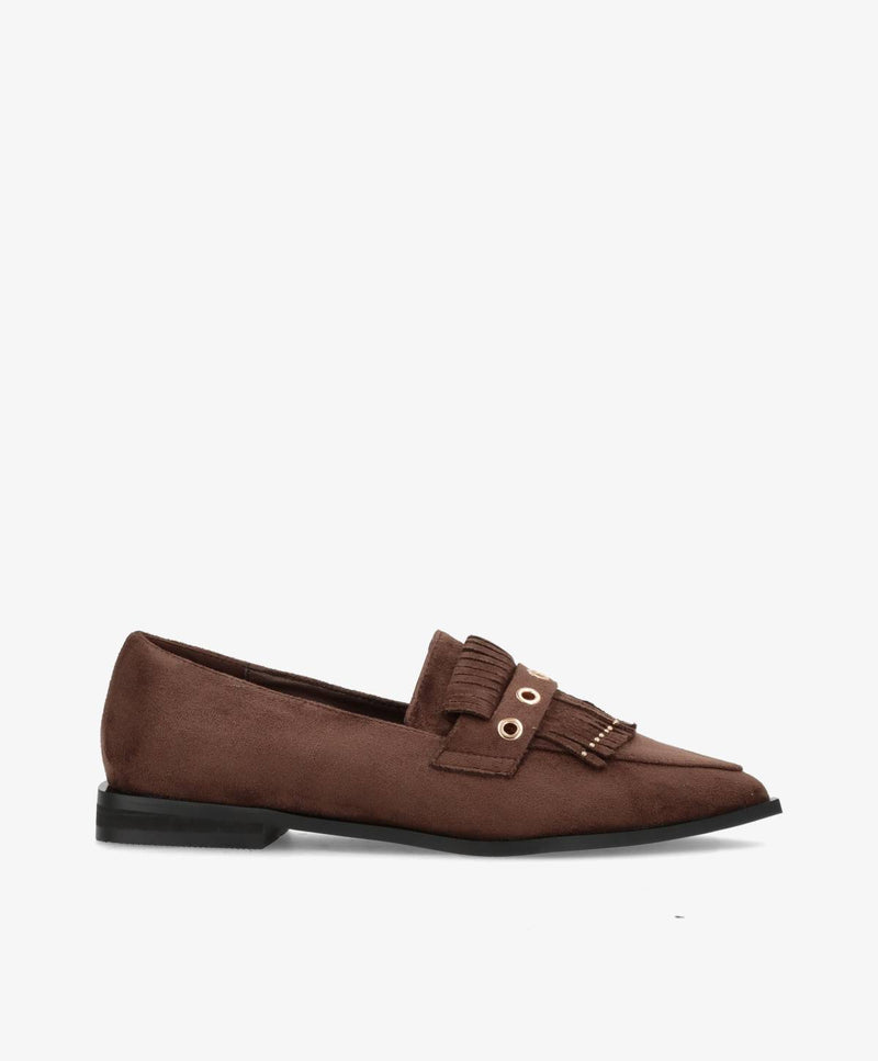 Shoecobay - Mørkebrun Vegan ruskind - sko - Dame