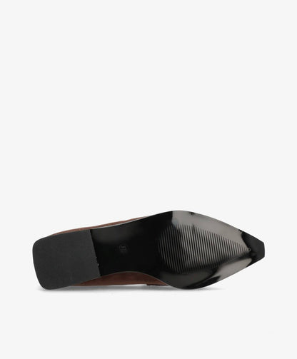 Shoecobay - Mørkebrun Vegan ruskind - sko - Dame