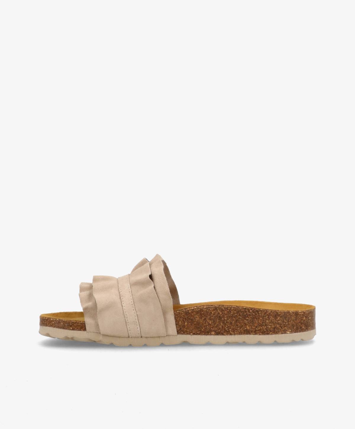 ATLAS - Beige ruskind - Sliders Dame