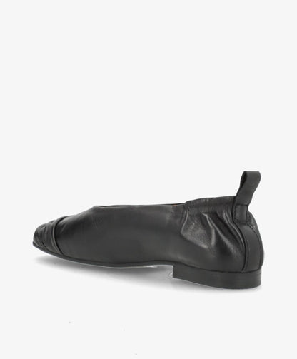 AZURA - Sort læder - Ballerina Dame
