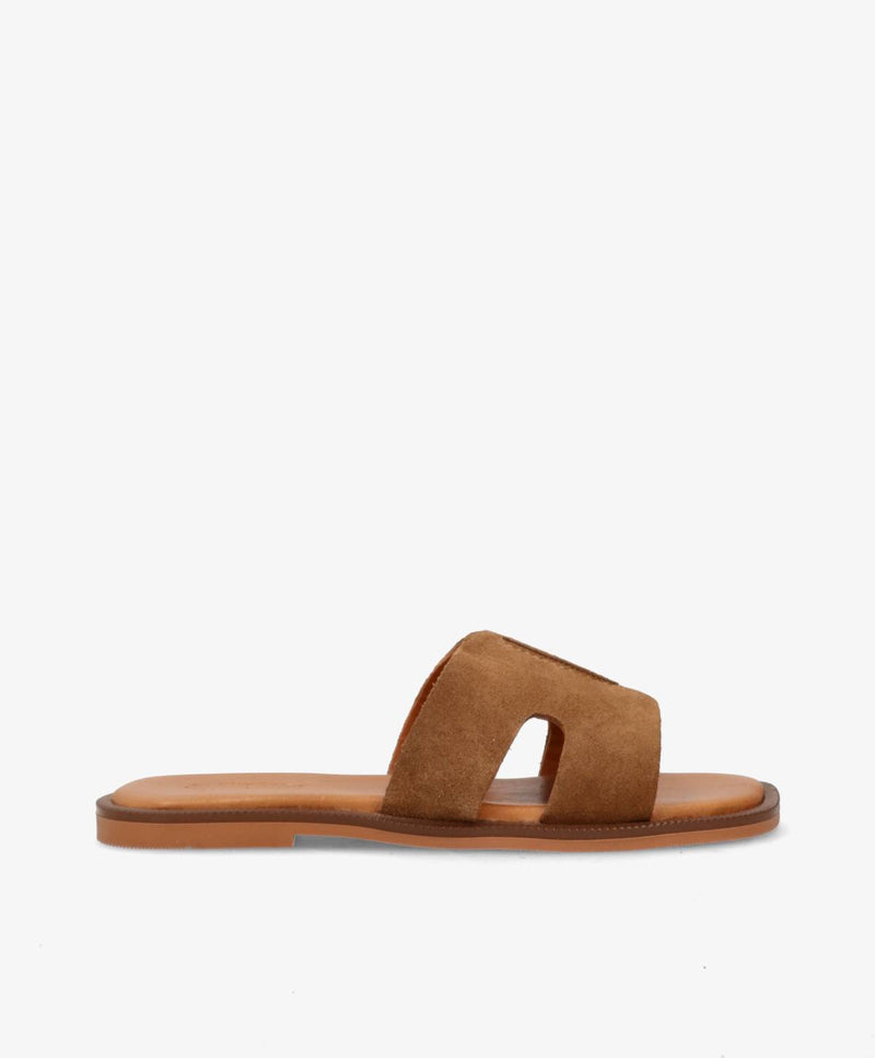 BIENNE S - Camel ruskind - Sliders Dame