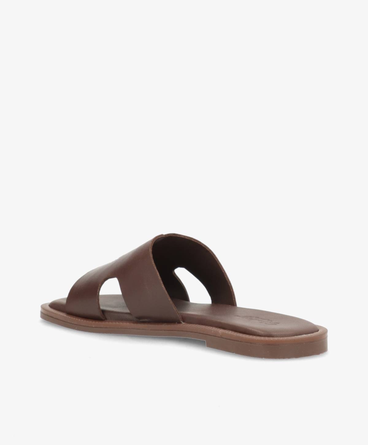 BIENNE - Mørkebrun læder - Sliders Dame