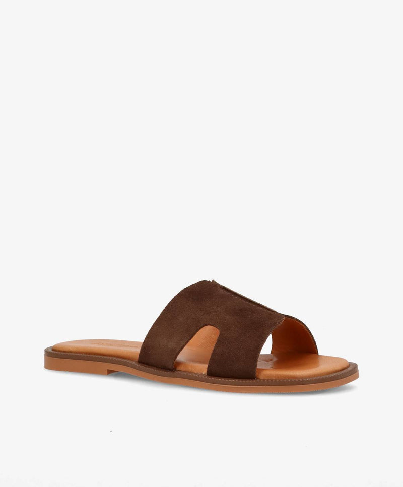 BIENNE S - Camel ruskind - Sliders Dame