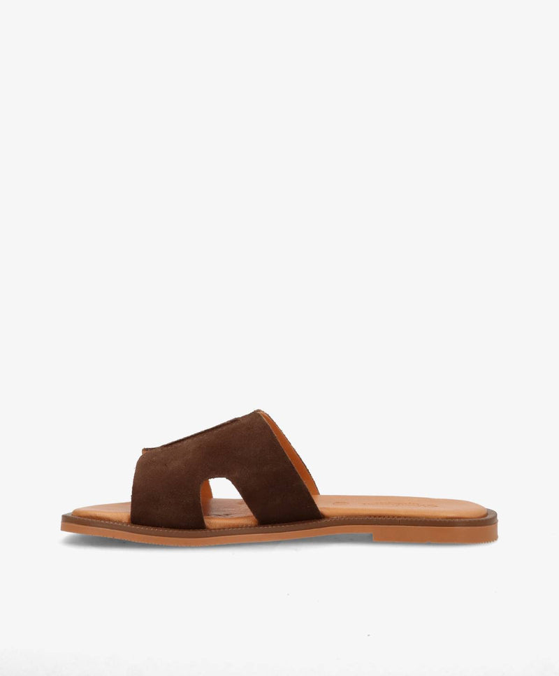 BIENNE S - Camel ruskind - Sliders Dame