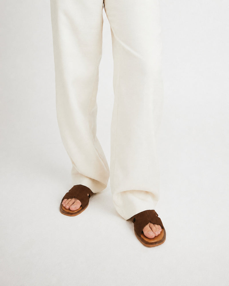 BIENNE S - Camel ruskind - Sliders Dame