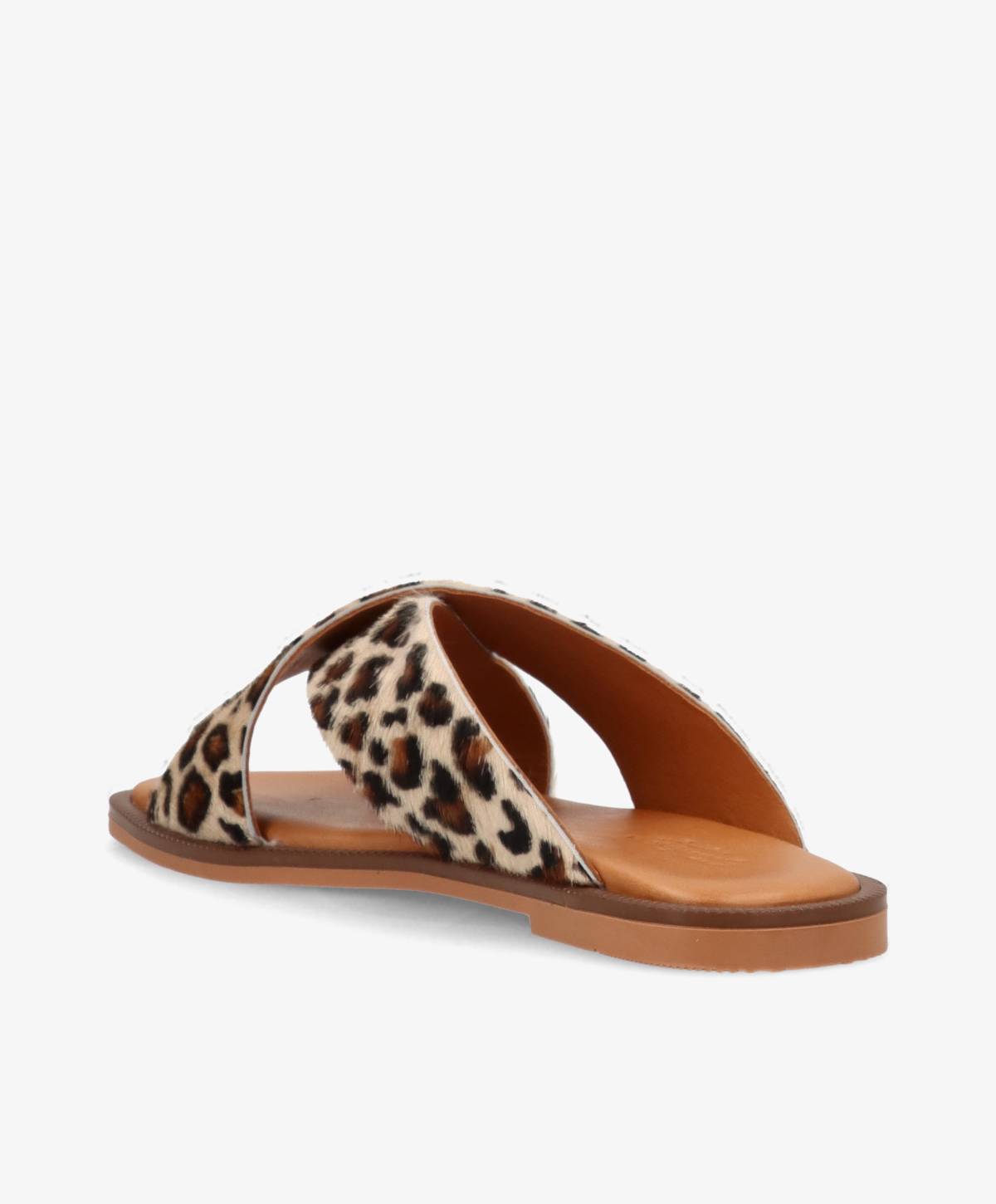 BIONNE Ha - Leopard pony hair læder - Sliders Dame