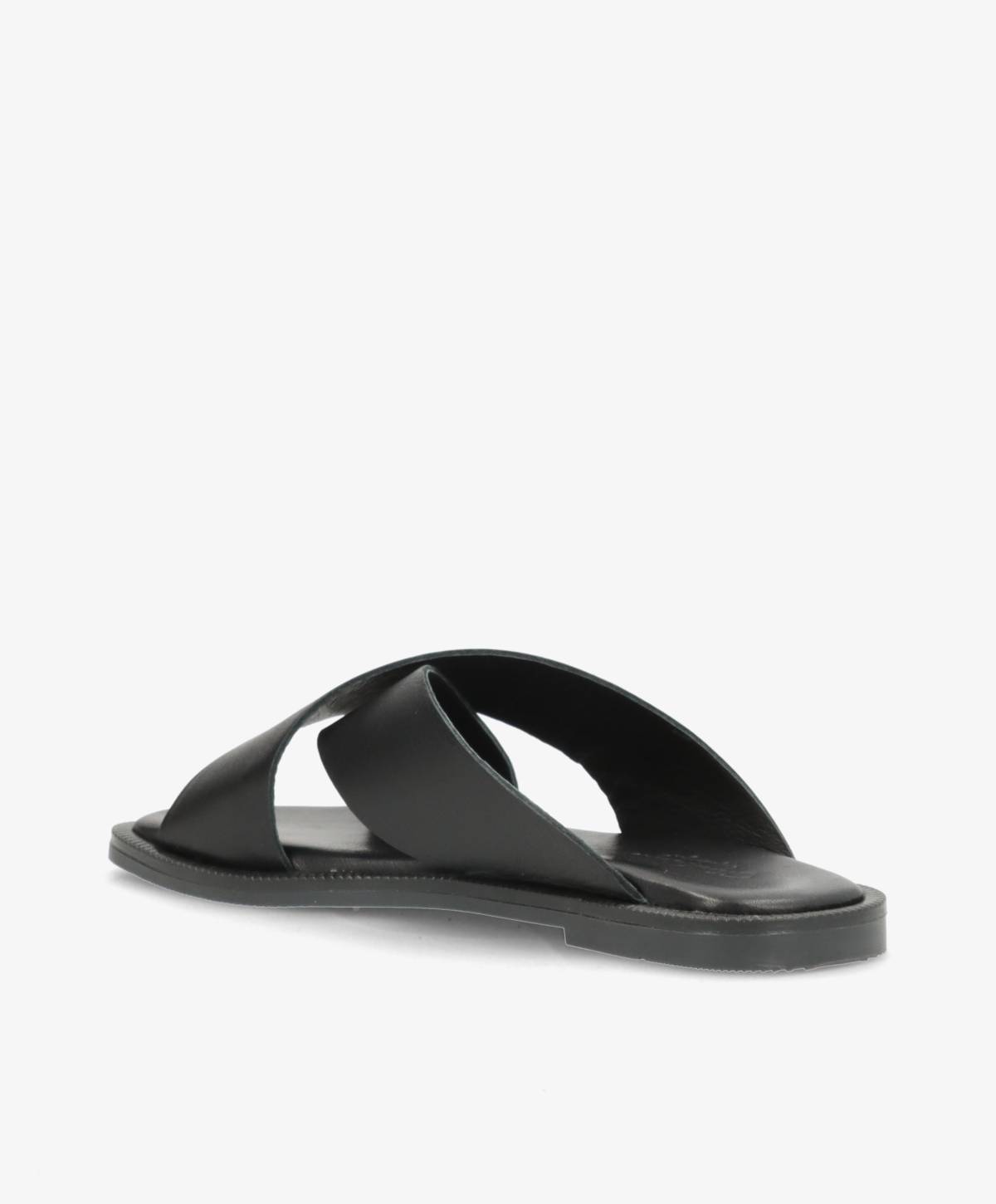 BIONNE - Sort læder - Sliders Dame