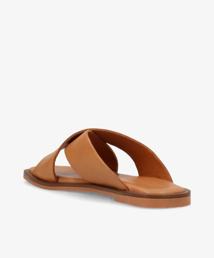 BIONNE - Cognac læder - Sliders Dame