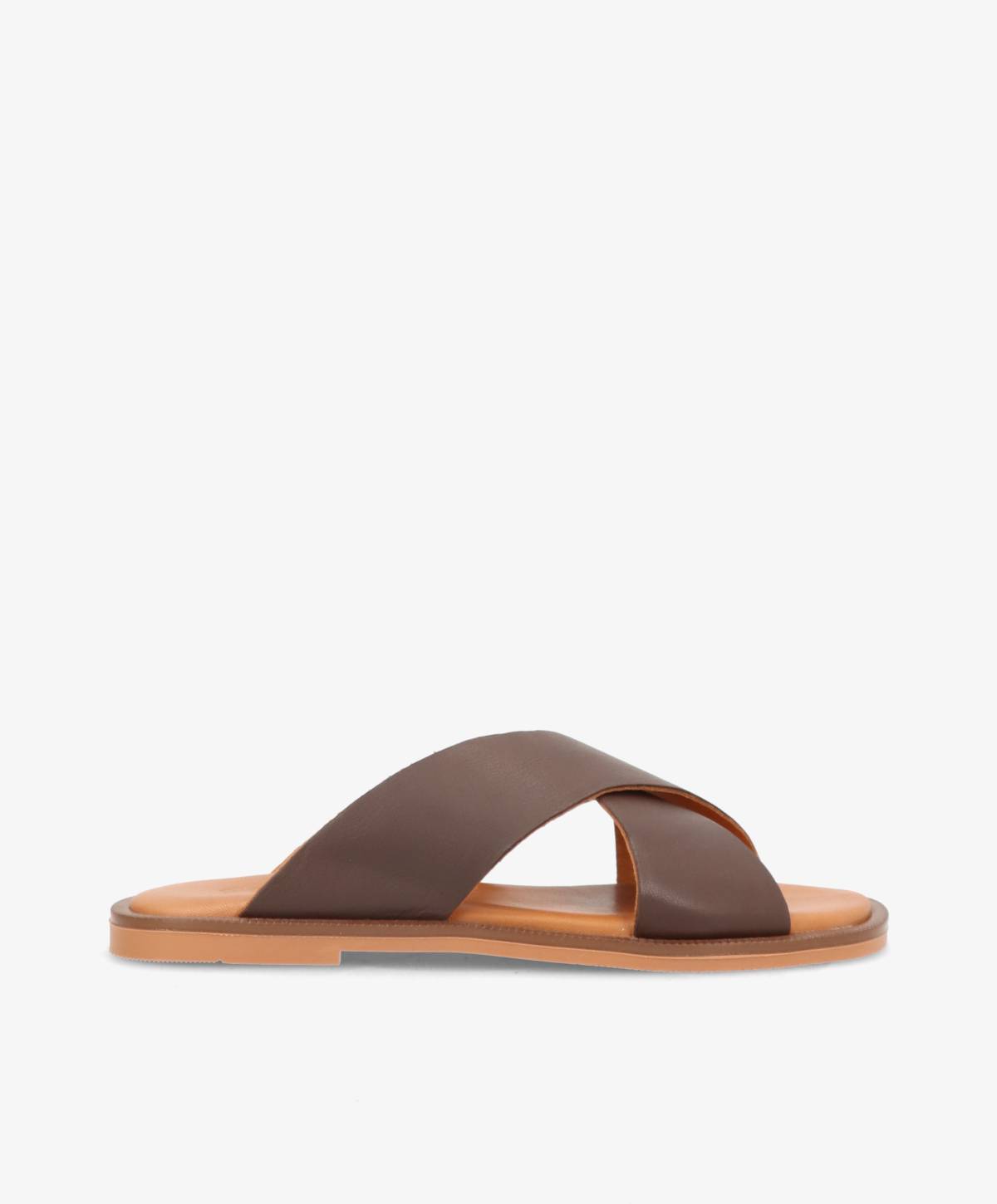 BIONNE - Mørkebrun læder - Sliders Dame