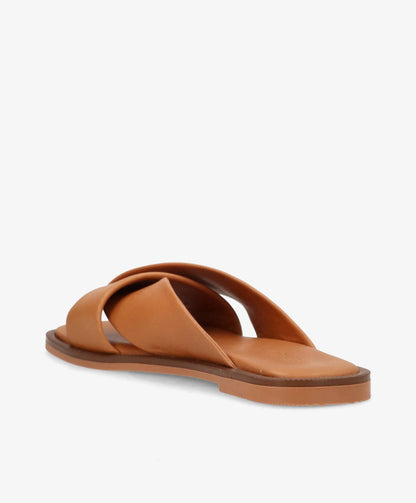 BRIGITTE - Cognac læder - Sliders Dame