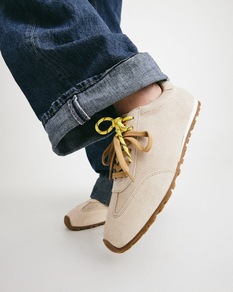 LEVEL S - Beige ruskind - Sneakers low Dame