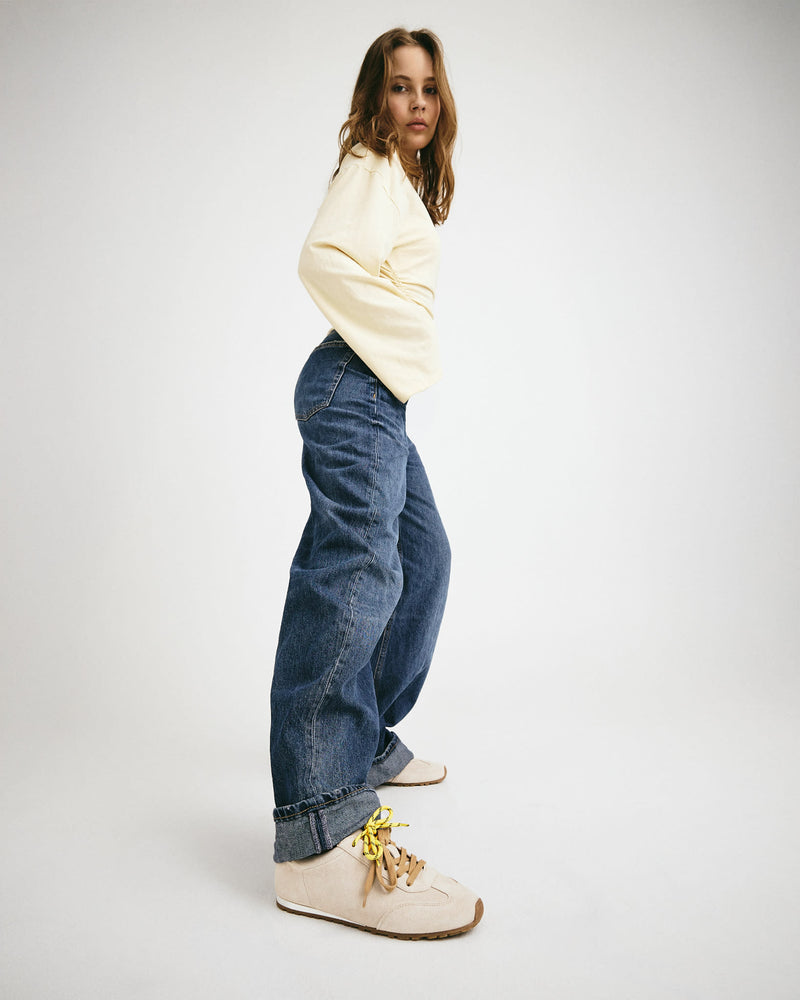 LEVEL S - Beige ruskind - Sneakers low Dame
