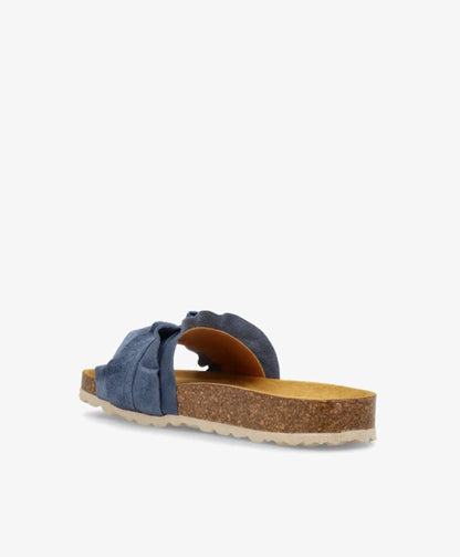 ATLAS - Jeans blå ruskind - Sliders Dame